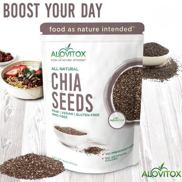 ALOVITOX Organic Chia Seeds - 16 oz gallery