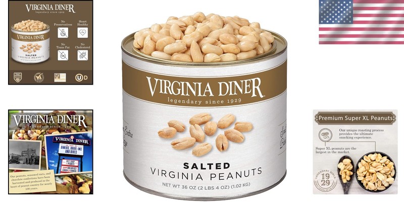 36 Ounce Virginia Peanuts - Crunchy, Heart Healthy All-Natural Snack gallery