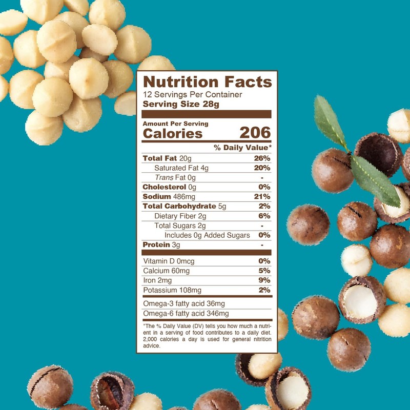 Dry Roasted Macadamia Nuts Snack Packs – 12 x 1oz Individual Bags, Salted, Ke... gallery
