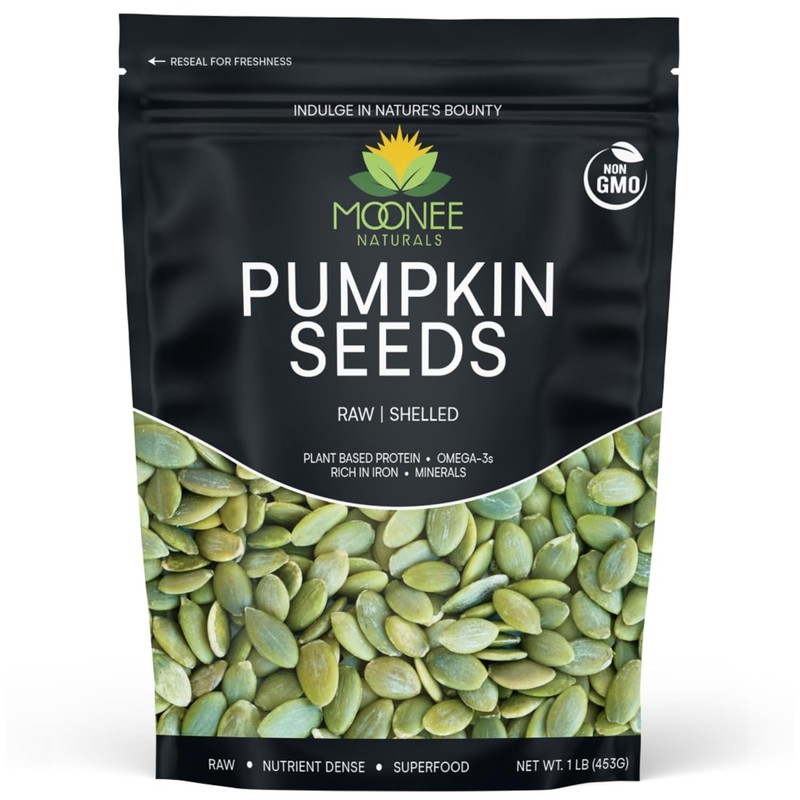 Moonee Natural’s Pumpkin Seeds (1 Pound), Gluten Free,Non GMO, No Shell