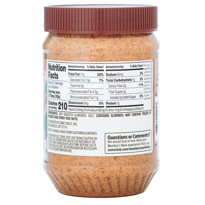 Member's Mark Almond Butter, 24 oz - Creamy & Natural. Free Shipping gallery