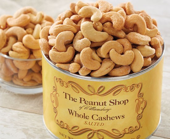 The Peanut Shop of Williamsburg, Salted Whole Cashews, 9 oz gallery