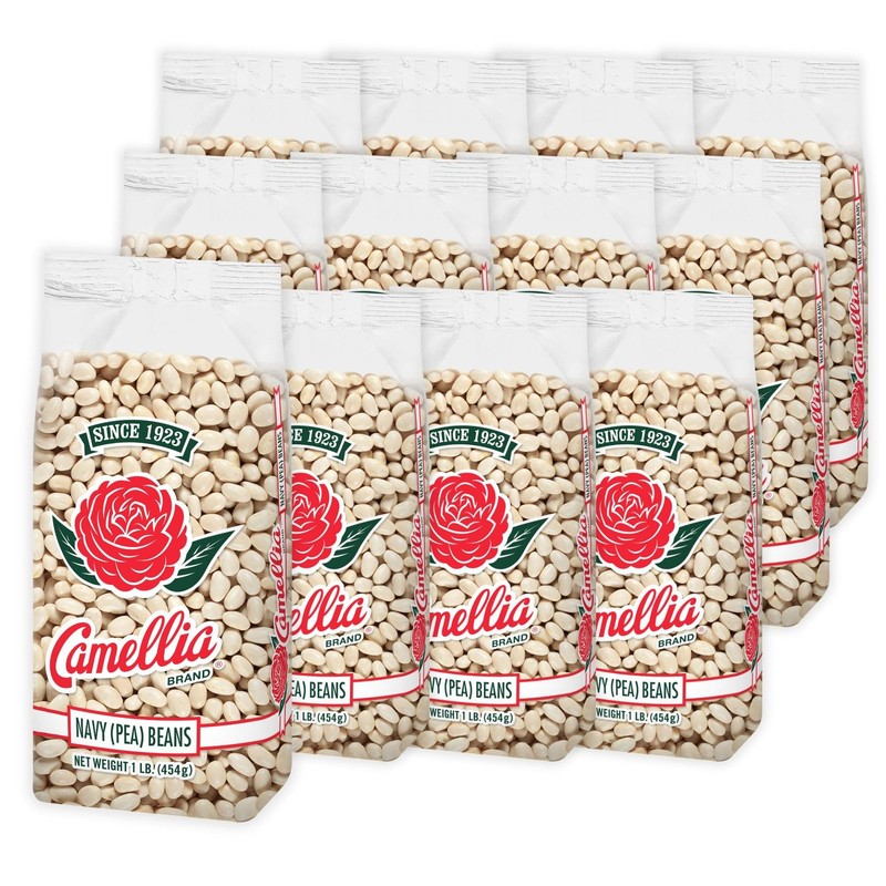 Camellia Brand Dried Navy Pea Beans – Premium White Beans for SouthernStyle B…