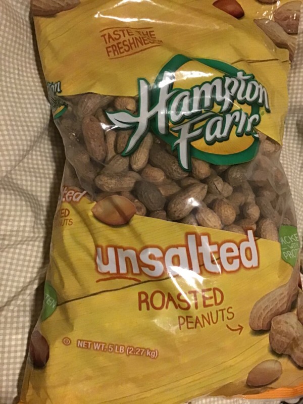 Hampton Farms (Unsalted) In-Shell Peanuts Unopened (5 Lbs.) - Pack of 1 - ONE