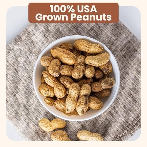 Salted Roasted Peanuts In Shell 5 lb Bag USA Grown Non-GMO Gluten Free Vegan gallery