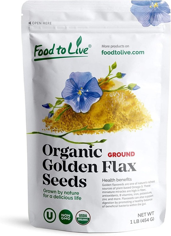 Organic Golden Flaxseed Meal, 1 Pound - Rich in Omega-3 & Baking Delight gallery