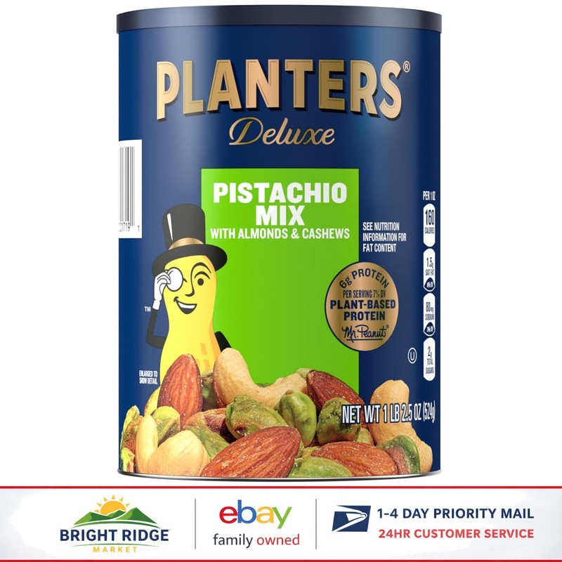 Delicious Mixed Nuts Snack with Pistachios, Almonds, and Cashews, 1.16 Pounds