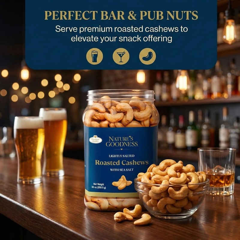 Deluxe Whole Cashews Salted 16 oz Roasted Snack gallery