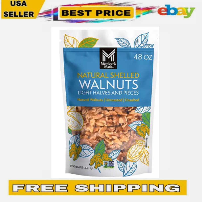 Members Mark Natural Shelled Walnuts 3lbs