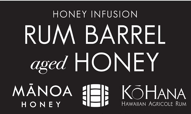 Hawaiian Manoa Honey -Honey InfusioncRum Barrel Aged Honey 4.2 oz Made in Hawaii gallery