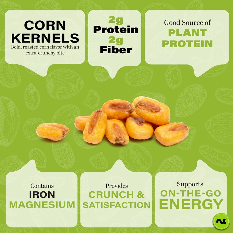 NUT CRAVINGS Toasted Crunchy Corn Kernels Original Flavor Roasted & Salted 1lb gallery