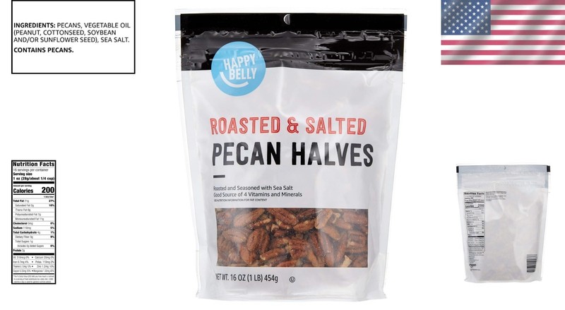 Delicious Kosher Roasted Pecan Halves - 16 Ounce Snack Pack for Sharing gallery