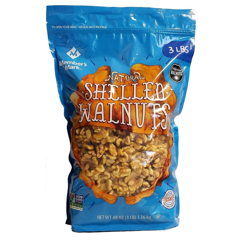Member’s Mark Natural Shelled Walnuts 3 lbs. (pack of 3) A1