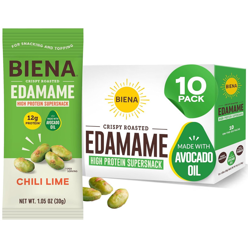 Crispy Roasted Edamame Beans Snack – High Protein Low Carb Snack for Adults & Ki