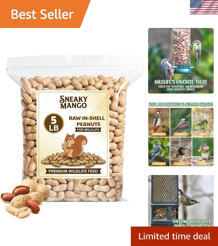 5 lb All-Natural Raw Peanuts – Nutritional Powerhouse for Backyard Wildlife