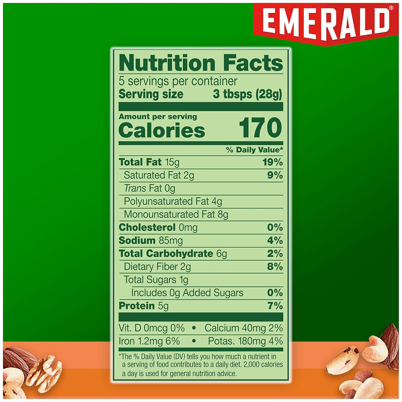 Emerald Salted Deluxe Mixed Nuts (1-Pack) | 5Oz Resealable Bulk Bag | Cashews, A gallery