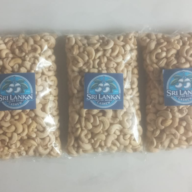 Silver Shine Sri lankan Whole Cashews, Party Snacks, Plant-Based Protein 500g gallery
