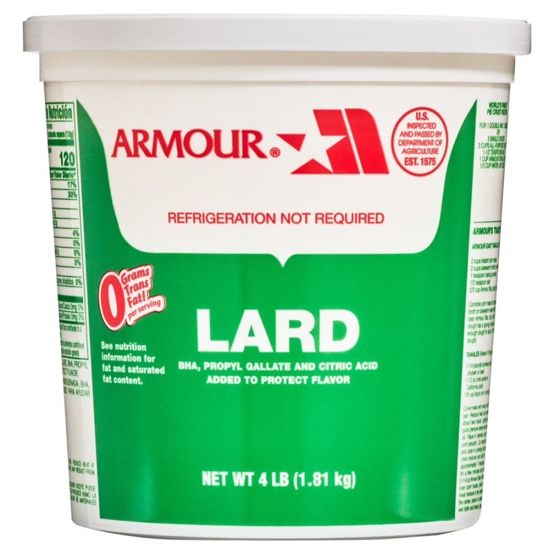 Armour Lard, 4 lb. Tub
