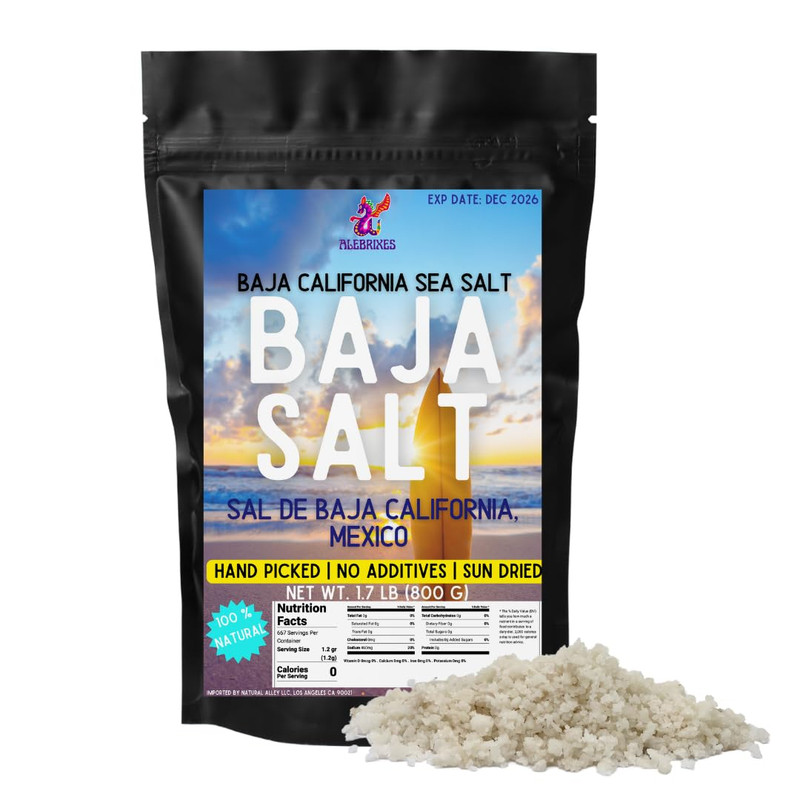 Alebrixes - Premium Baja California Sea Salt 1.7Lb (800G) | Unrefined 100% Natur gallery