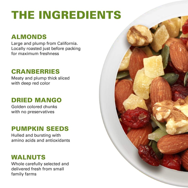 Gourmet Nut Power Up Mega Omega Trail Mix Non-GMO Vegan Gluten Free 14 oz gallery