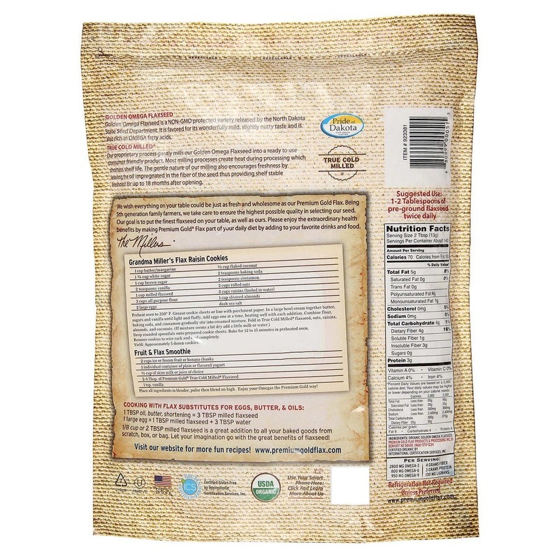Premium Gold Organic Flaxseed, 4 Pounds gallery