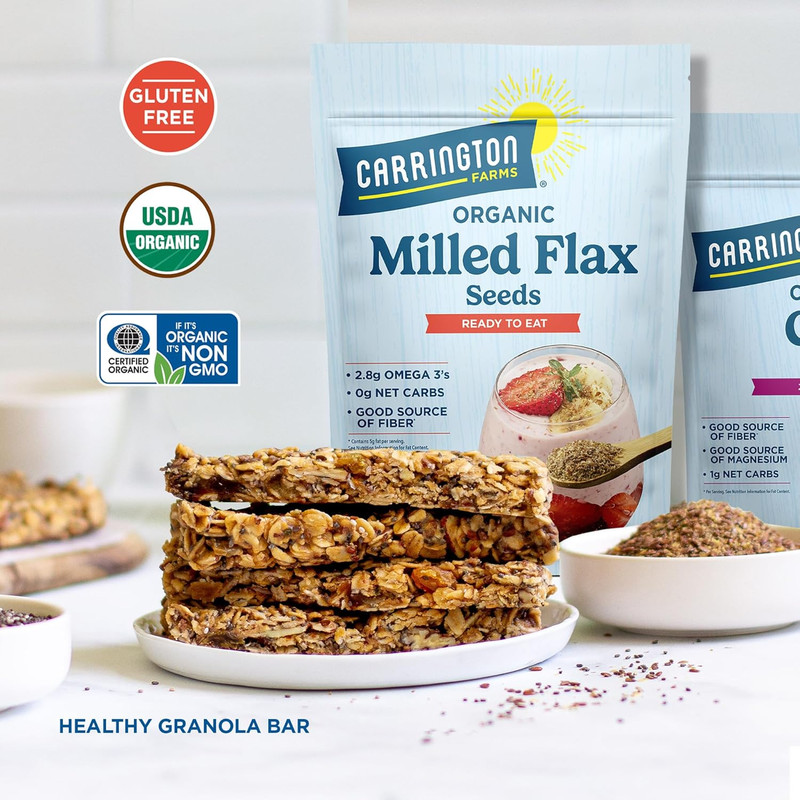 Organic Milled Flax Seed, Gluten Free, USDA Organic, 14 Ounce gallery