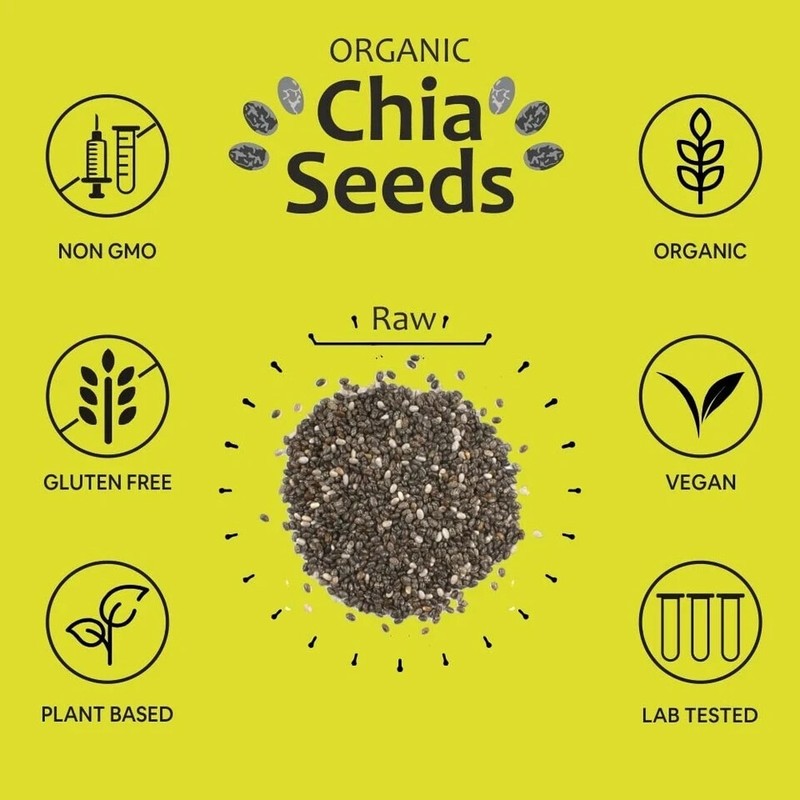 5:15PM Certified Organic Chia Seeds Raw Unroasted Black 200G free shipping w.wid gallery