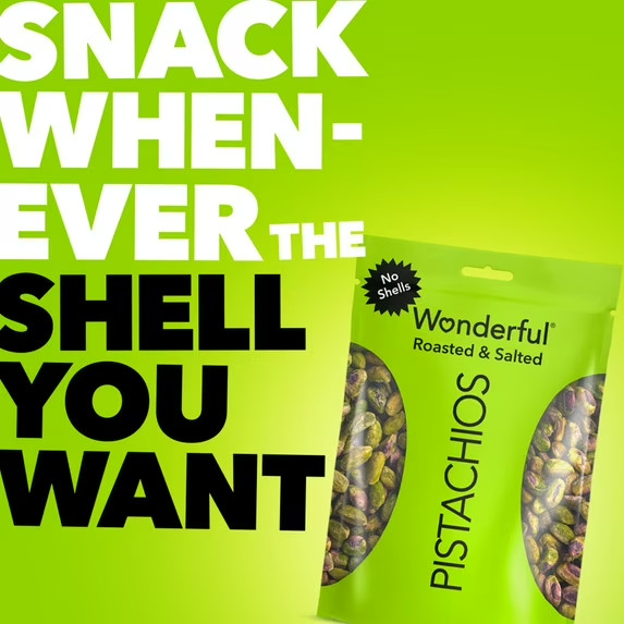 Wonderful Pistachios, No Shells Roasted & Salted Pistachios, 12 Ounce Bag gallery