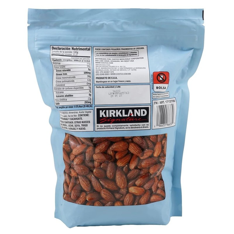 Kirkland Signature Roasted Almonds with Sea Salt - 2.5 Pounds of Gourmet Snack gallery