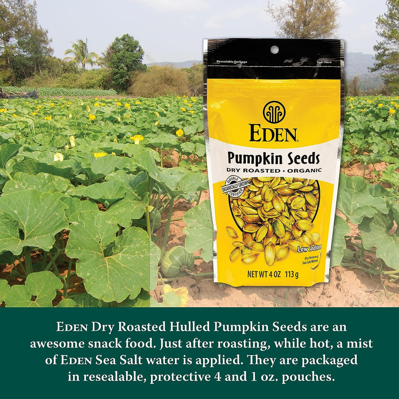 Organic Pumpkin Seeds, Dry Roasted, 4 Oz gallery