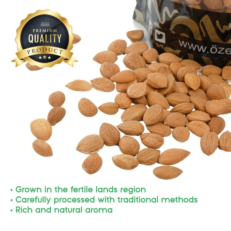 Organic Bitter Raw Apricot Kernels - 8.8 Oz Pouch Packed Fresh and Safe gallery