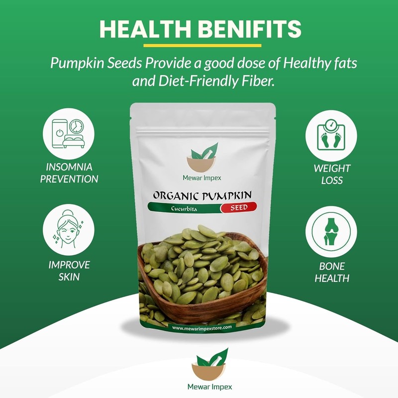 Mewar Impex Organic Pumpkin Seeds 200gm gallery