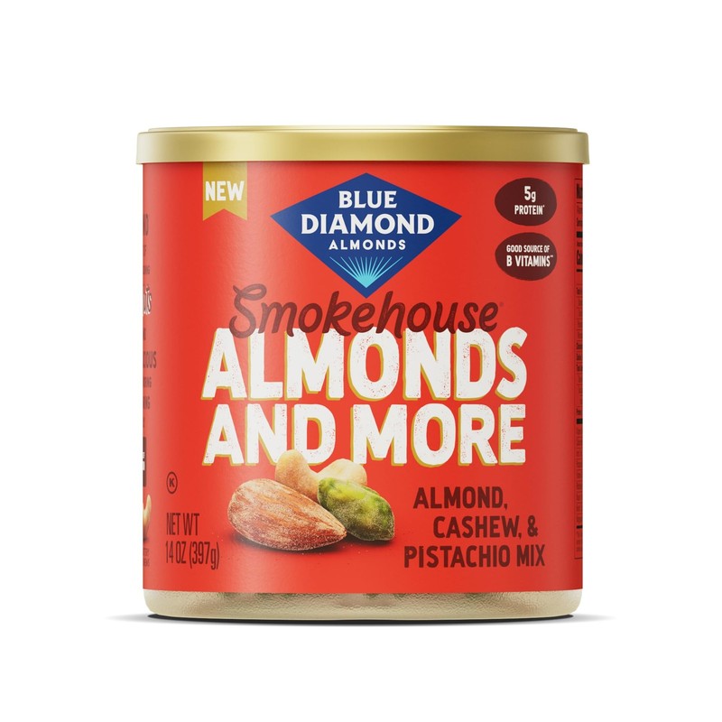 Mixed Nuts Smokehouse Flavored Almonds Pistachios Cashews 14oz Pack of 1