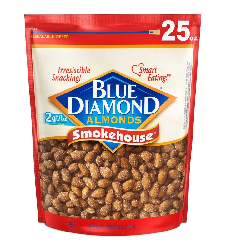 Smokehouse Flavored Almonds Snack Nuts 25 Oz Resealable Bag