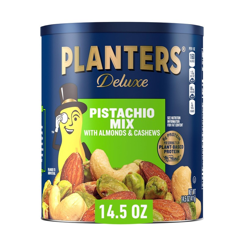 PLANTERS Deluxe Pistachio Mix, Party Snacks, 14.5 Ounce (Pack of 1)