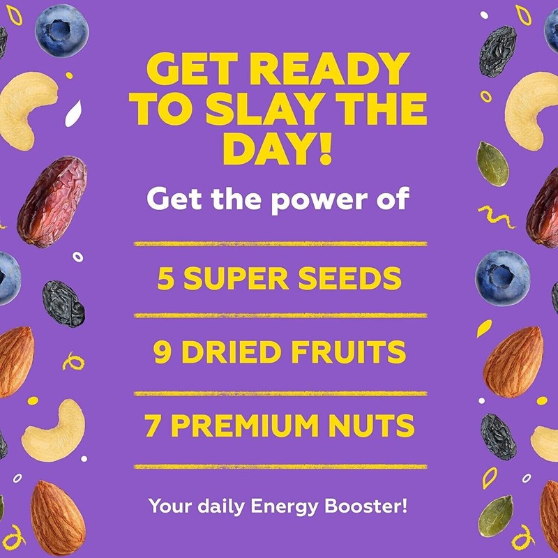 Super Healthy Daily Dose Mixed Nuts, Seeds And Berries - Organic Trail Mix FShip gallery