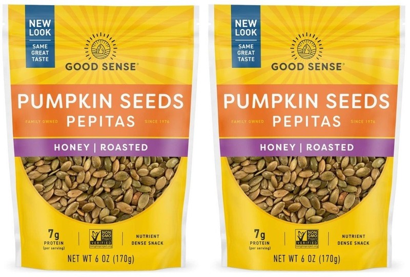 Good Sense Pumpkin Seeds Pepitas Honey Roast, 6 oz (2 Bags)