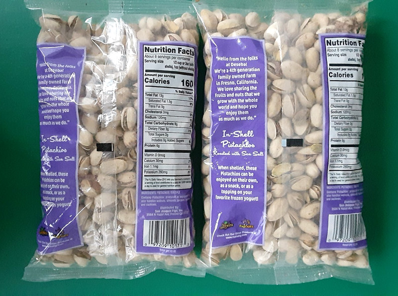 DESEBA Pistachios In-Shell with Sea Salt - 2 LBS - 2 Bags 16oz Each BB 04/11/27 gallery