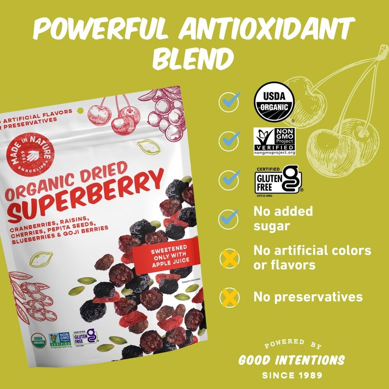 Organic Superberry Fruit Fusion Trail Mix, 5oz (Pack of 6) gallery