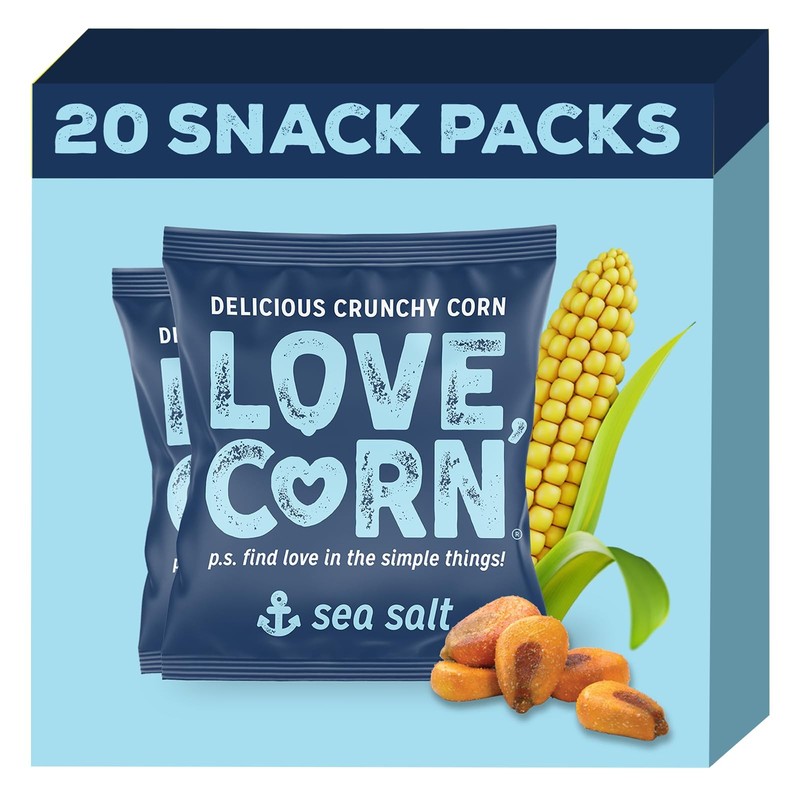 20 Pack Roasted Corn Snack Gluten Free Vegan Crunchy Bites
