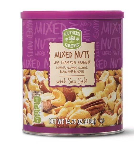 SOUTHERN GROVE Mixed Nuts with Sea Salt, 14.75 oz