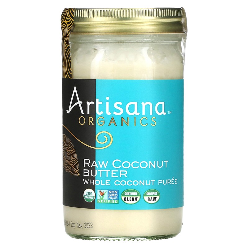 Artisana Organics Raw Coconut Butter 14 oz 397 g Gluten-Free, Kosher, Non-GMO,