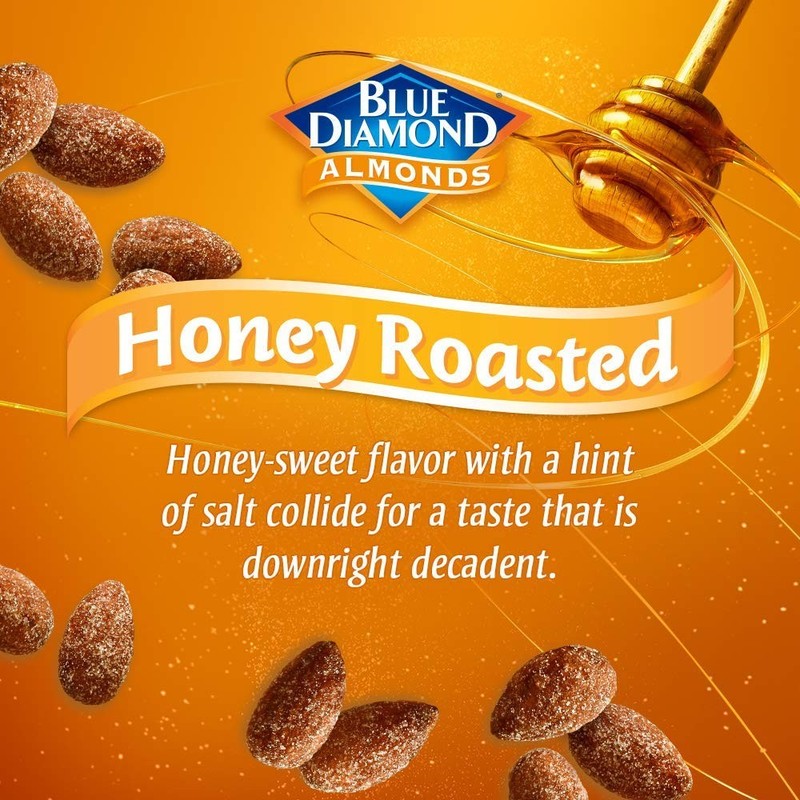 Blue Diamond Almonds, Sweet Honey Roasted Classic Flavor, GMO Free, Kosher, 6 oz gallery