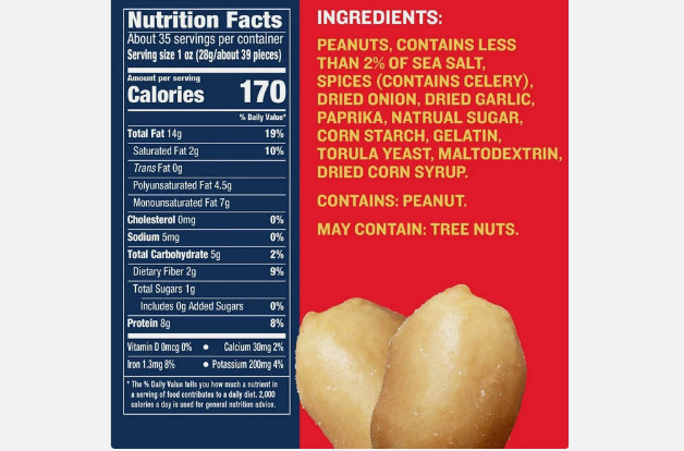PLANTERS Lightly Salted Dry Roasted Peanuts, Party Snacks, Plant-Based Protein, gallery