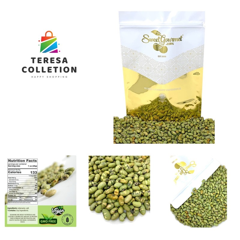 Lightly Salted Dry Roasted Imported Edamame Green Soybeans, 4.5 Pounds