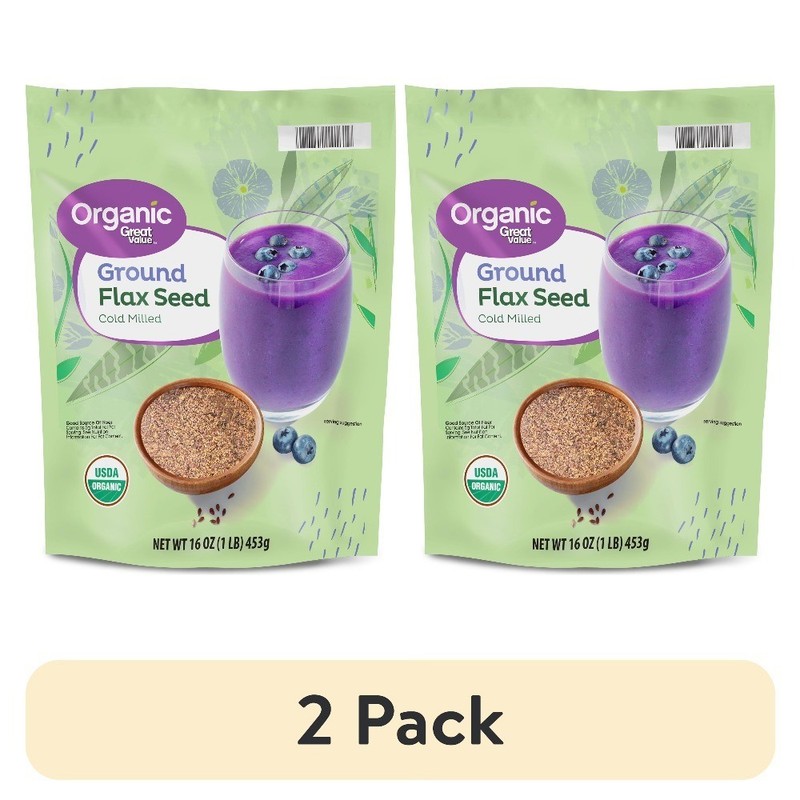 Cold Milled Organic Ground Flax Seed 2 Pack 16 oz