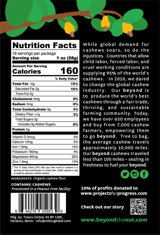 RAW ORGANIC CASHEW FLOUR- 2 LB by beyond (Non-GMO, Fairtrade, Vegan) gallery