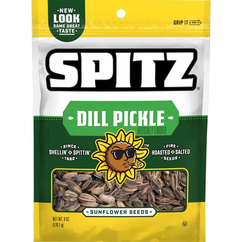Spitz Sunflower Seeds, Dill Pickle, 6 Ounce (Pack of 9) 9 Count 1)