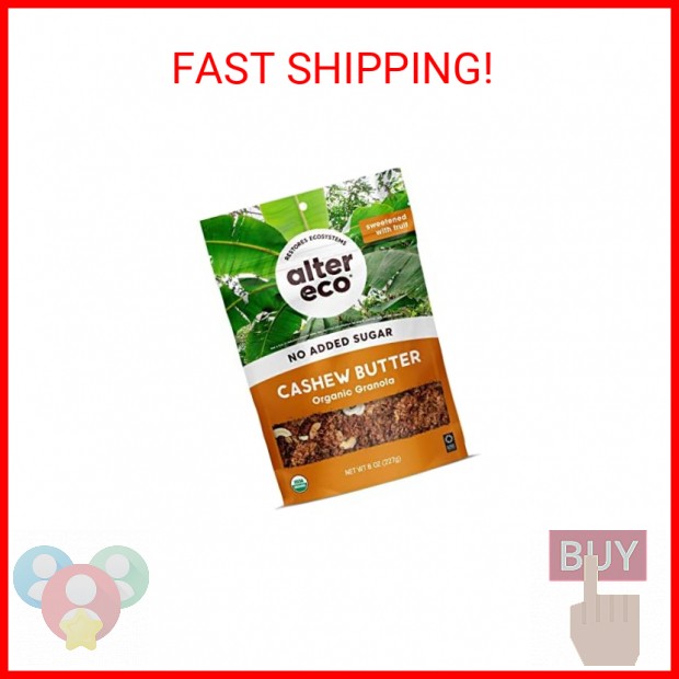 Alter Eco Cashew Butter Granola, Healthy, Organic Breakfast & Snack, Naturally S gallery