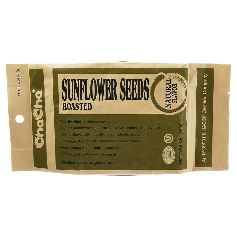 Chacha Sunflower Roasted & Salted Seeds All Natural Flavor 8.82 Oz Z (Pack of 1)